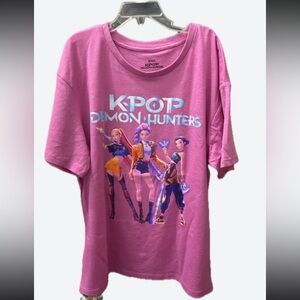Netflix K-Pop Demon Hunters Pink Graphic Tee for Kids